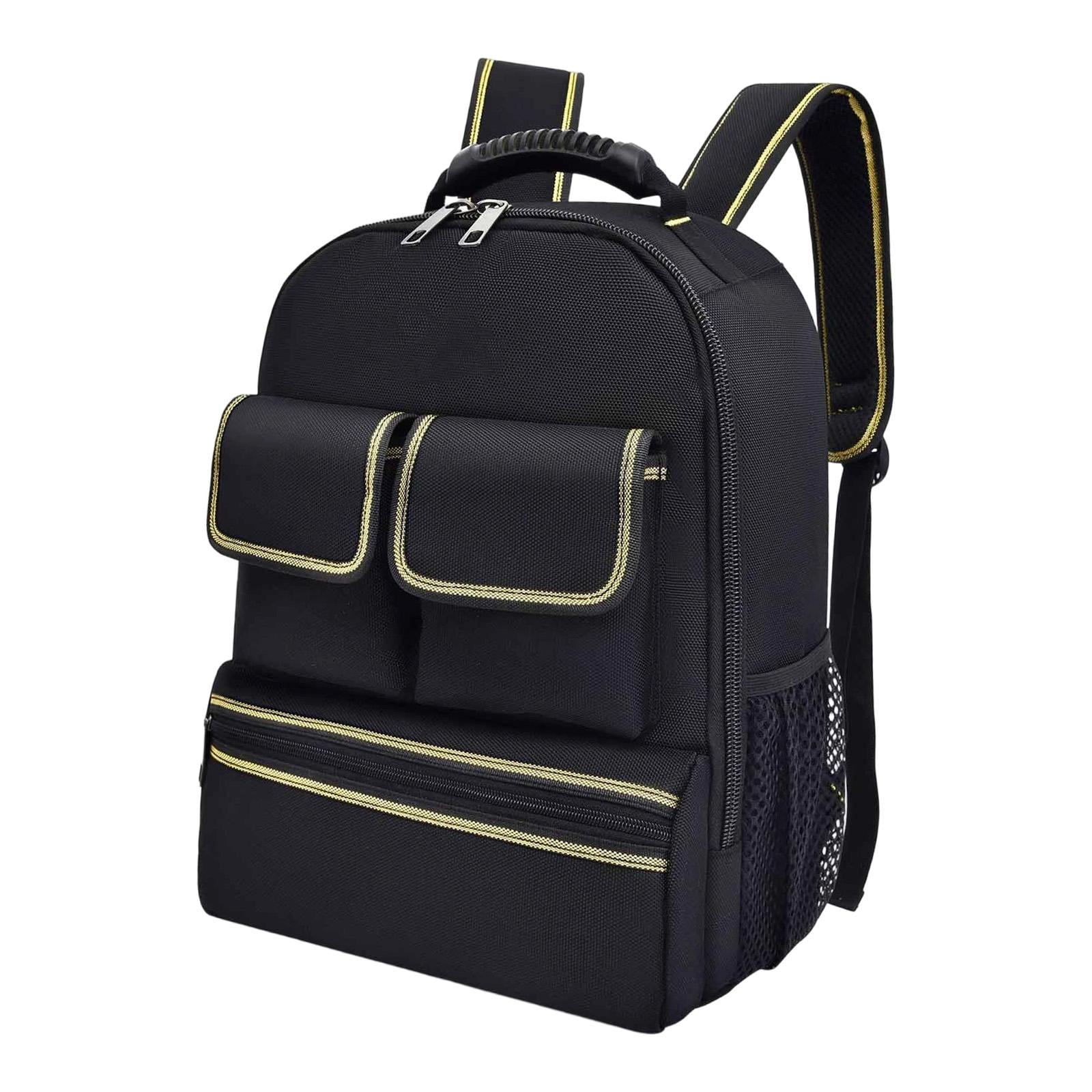 Electrician Backpack Tool Organizer Bag Oxford Cloth Wear Resistant for Maintenance Technician Work