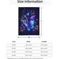thumbnail image 5 of Yibo Butterfly Throw Blanket Cozy Flannel Fleece Blanket Air Conditioning Blanket for Living Rooms Sofa, 5 of 8