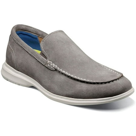 

Florsheim Hamptons Moc Toe Venetian Loafer Walking Shoes Gray Suede 14397-061
