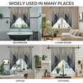 thumbnail image 3 of Misty Forest Swag Curtains for Kitchen/Bedroom/Living Room, Pine Trees Gray Foggy Vintage Rustic Scalloped Curtains 63 Inch Long, Rod Pocket Window Swag Topper Curtains Valances 2 Panels Set 36"x63", 3 of 8