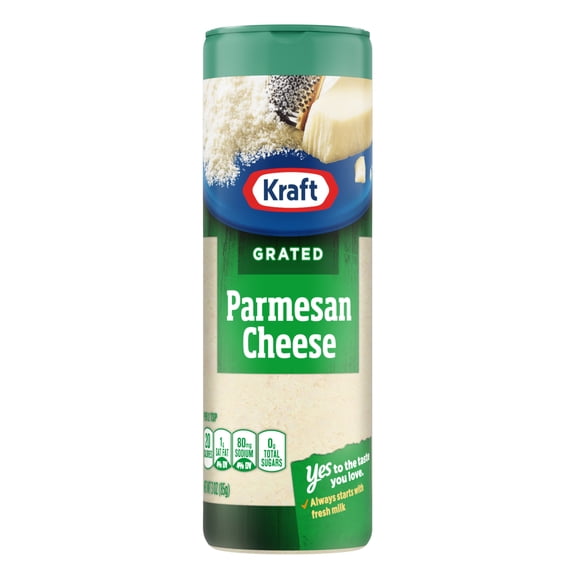 Kraft Natural Grated Parmesan Cheese Shaker, 3 oz Bottle