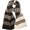 Brown, variant on Women's Fair Isle Scarf Lady Soft Knit Muffler Christmas Fall Winter
