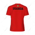 thumbnail image 4 of Exclusive design Uganda Flag Grain 3D Printed Men For Running Bike Soccer Tennis Fitness Sports tshirt Mesh Fans Short T-shirt, 4 of 16