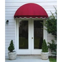 Easyawn Sunbrella Dome Window Awning/Door Awning/ 5 Colors   3 Sizes/Door Canopy/Window Awning/Canvas Window Awning/Canvas Door Awning/by Easyawn with Sunbrella Canvas (Burgundy 6 feet Wide)