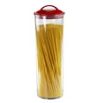 thumbnail image 3 of Calypso Basics by Reston Lloyd Acrylic Storage Canisters, Spaghetti, Red, 3 of 4