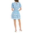 thumbnail image 2 of Sail to Sable Womens Viscose Flutter Mini Dress, XXS, Blue, 2 of 3