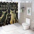 thumbnail image 7 of BCIIG Cute Cat Bathroom Decor Set with Hooks, Colorful Luxurious Graphic Print Polyester Fabric Shower Curtain Set, Waterproof Bathroom Shower Curtain Set with Hooks 60x72, 7 of 7