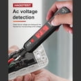 thumbnail image 3 of HABOTEST HT89 Voltage Tester AC 12~300V Non-contact Voltage Detector for Live/Null Wire with Flashlight LCD Display Breakpoint Finder with Sound and Light Alarm, 3 of 8