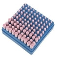 thumbnail image 1 of Herramienta abrasiva, 100 piezas de cabezal de pulido, juego de pulido eléctrico rosa, cabezal de pulido de corindón rojo, rendimiento inigualable, 1 of 8
