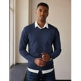 thumbnail image 3 of COOFANDY Men's V Neck Dress Sweater Slim Fit Business Casual Dressy Sweater Shirts Long Sleeve Soft Basic Pullover Sweater, 3 of 9