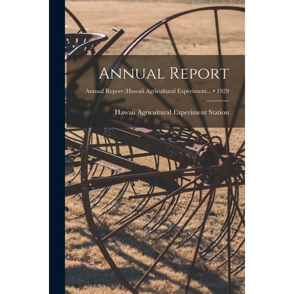 Annual Report; 1929, (Paperback)