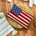 thumbnail image 2 of American Flag Lumbar Pillow Cover 12x20 Inches Patriotic Red Blue Stars Stripes Flag 4th of July Throw Pillows Decor Independence Day Decorations Memorial Day Cushion Case for Sofa Couch, 2 of 5