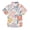 Pastel Flowers and Leaf, variant on Dailycode Small Short Sleeve Button Down Shirts Tomatoes Slices Casual Shirt 3-10 Years
