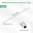 thumbnail image 3 of Tubo redondo de aluminio 6063 de 250 mm en paquete de 2, tubería de aluminio sin costura de 3 mm ID 6 mm OD para manualidades DIY [0.12x0.24x9.8IN], 3 of 7