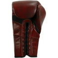 thumbnail image 4 of Title Boxing Blood Red Leather Lace Up Sparring Gloves - 16 oz., 4 of 6