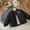 Black#1, variant on IVEYRTF Kids Solid Color Button Down Collar Jacket Large Pocket Coat Long Sleeve No Hood Outerwear for Boys and Girls Fall Winter Warm Casual(Black,5-6 Years)