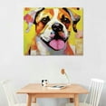 thumbnail image 2 of Nawypu  Abstract Puppy Artwork Dog Painting: Animal Pet Picture Print on Wrapped on Canvas for Bedroom (12'' x 12'' x 4 Panels), 2 of 4