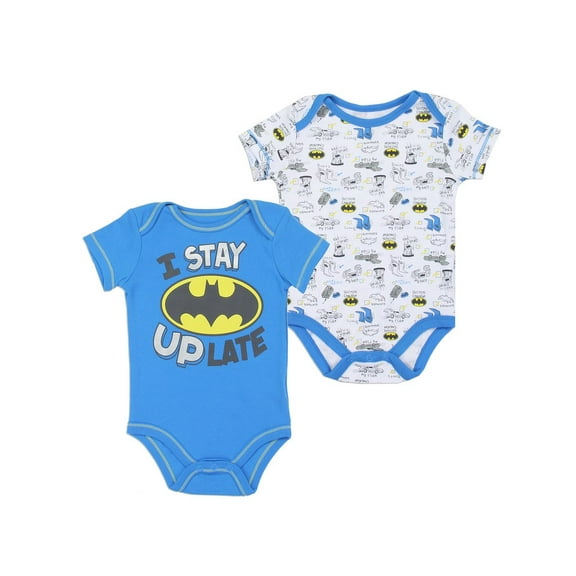 DC Comics Baby Boys' Batman Bodysuit 2 Pack