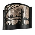 thumbnail image 4 of Meyda Tiffany 228346 Quiet Pond 10" Tall Wall Sconce - Black, 4 of 5