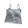 thumbnail image 1 of Lady's Spring And Autumn Pure Cotton Suspenders Beautiful Back Vest Integrated With Chest Pads Wrapped Chest Solid Color Outer Wear Bottoming Short Tube Top, 1 of 5