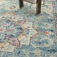 thumbnail image 4 of 8â€™ x 10â€™ Light Blue and Ivory Distressed Area Rug, 4 of 7