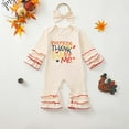 thumbnail image 2 of Zshosam Newborn Rompers Girl Winter Children Boy Girl Coveralls Rompers for Kid Color Block Cute Fall Size 12 18 Months,(Beige 12-18 Months), 2 of 5