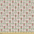 thumbnail image 2 of Floral Fabric by the Yard, Repeating Flowers Garden Art Spring Vibes, Upholstery Fabric for Dining Chairs Home Decor Accents, Blush Dried Rose by Ambesonne, 2 of 5