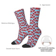 thumbnail image 4 of Bingfone Compression Socks for Women and Men Long Socks for Running Athletic Cycling Nurse- Cartoon Crabs, 4 of 6