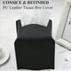 thumbnail image 4 of 4X Caja de PañUelos de Papel con Soporte Cuadrado de de PU, Caja de PañUelos Faciales, Dispensador de Papel en Rollo para Cuarto de BañO Tocador, Negro, 4 of 4