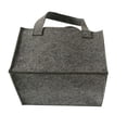 thumbnail image 1 of Billuyoard Bolsa de almacenamiento de fieltro, plegable, lavable, para beber vino y cerveza, 6 ranuras, contenedor de transporte extraíble, Almacenamiento y organización del hogar Gris, 1 of 6