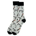 thumbnail image 2 of Funny Socks Skateboard Men's Skateboarding Novelty Socks Grey and Black Skateboard Lovers Everywhere Dad Gifts, 2 of 5