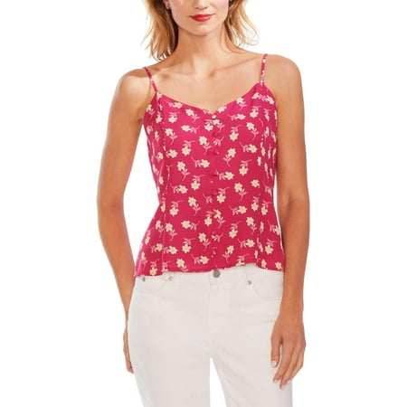 Vince Camuto Womens Lined Button Front Tank Top