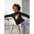 thumbnail image 2 of Christmas Girl And Penguin Long Sleeve Toddler -Image by Shutterstock,  4 Toddler, 2 of 4