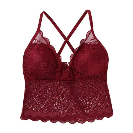 

Women s Lace Sexy Perspective Sling Back Hollow Out Bra Underwear Vest woman lingerie sexy strappy lingerie womens lingerie sexy