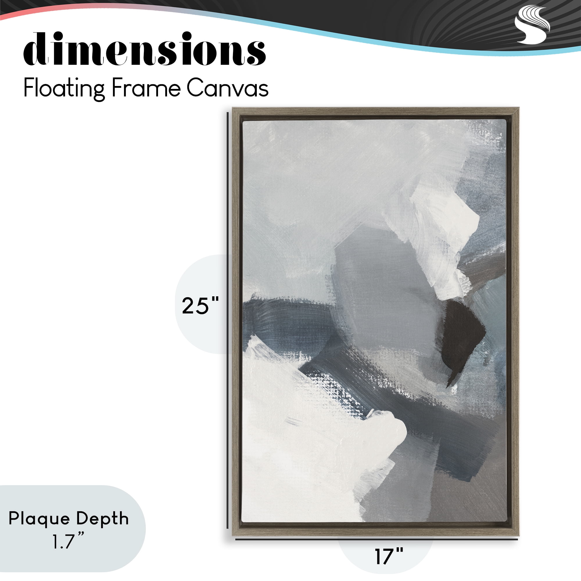 Stupell Industries Peace In The Storm Brown Framed Floater Canvas Wall Art, design by Lanie Loreth