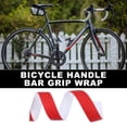 thumbnail image 3 of 1 Set Red Bike Handlebars Belt High Elastic Soft Shock Absorption Band Steering Tape Hexagonal Ball Pattern, 3 of 7