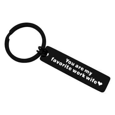 Funny Coworker Gift for Women Coworker Leaving Gift Going Away Keyring Farewell Gift for Colleague Boss Lady Friends Retirement Gift Goodbye Gift New Job Gift You are My Favorite Work Wife Keyring