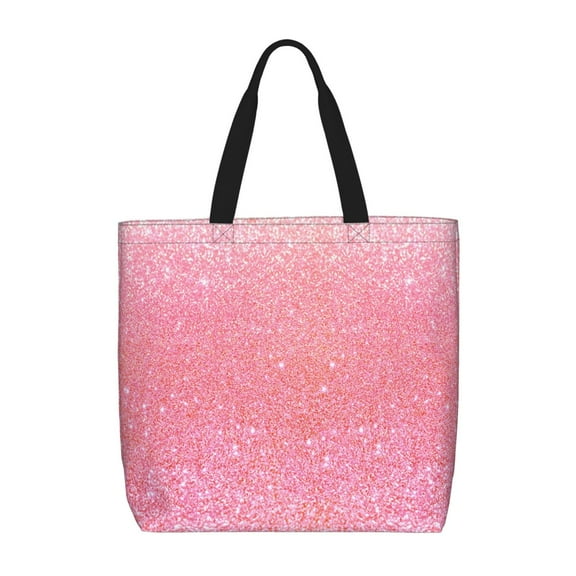 Hirioo Sparkly Glitter for Tote Bag for Women, Quilted Shoulder Bag with Zipper, Large Capacity Handbags for Casual, Travel, Work