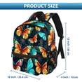 thumbnail image 2 of Flower Butterfly Cute Printed Backpack with Adjustable Shoulder Strap, Large Capacity, Lightweight, 2 of 6