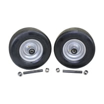 Antego Tire and Wheel Antego Tire & Wheel 13x5.00-6 Flat-Free Tires and Wheels for Hustler (Replaces 605038 fits Raptor SD & Fastrak 36”, 42”, 48”) (Set of 2)