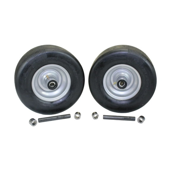 Antego Tire and Wheel Antego Tire & Wheel 13x5.00-6 Flat-Free Tires and Wheels for Hustler (Replaces 605038 fits Raptor SD & Fastrak 36”, 42”, 48”) (Set of 2)