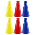 thumbnail image 1 of 6Pcs Cheerleaders Trumpet Portable Noise Maker Plastic Loudspeaker Soccer Fan Trumpet (Red, Yellow, Blue for Each 2Pcs), 1 of 9
