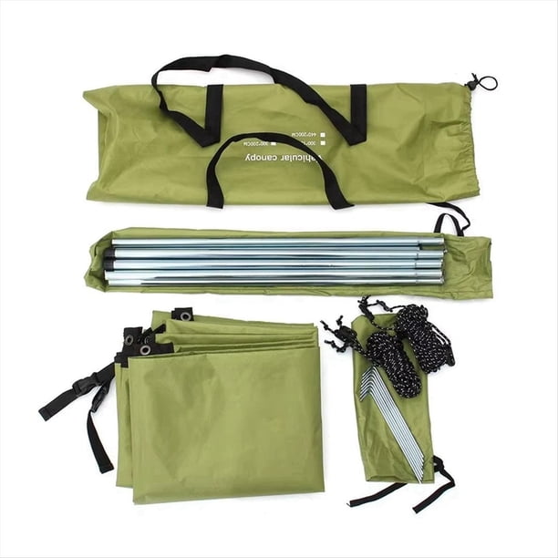 Refugio Portátil para Automóvil, Toldo para Acampar, Toldo para Techo de Automóvil, Toldo Anti-UV, Toldo Impermeable, Sombrilla, Toldo la Lluvia, Verde