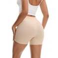 thumbnail image 3 of INSPIRE CHIC Women's High Waisted Seamless Shapewear Slip Shorts Shaping Boyshorts Panties Tummy Control Slimming Underwear L Beige, 3 of 5