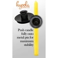 thumbnail image 4 of Hyoola, 3/4 inch Safety (Center Pin) Taper Candle Holder - Black (2 Pack), 4 of 5