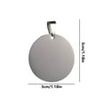 thumbnail image 3 of Meggemo Stainless Steel Pet ID Tag Custom Engraved Nameplate for Dogs Cats Anti Lost Identification Tag Personalized Pet Accessory, 3 of 5