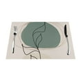 thumbnail image 1 of YFYANG Washable Heat-Resistant Placemats, 70% PVC/30% Polyester, Flower Vase Bohemian Art Style Kitchen Table Mat, 12" x 18" 6 Piece, 1 of 6