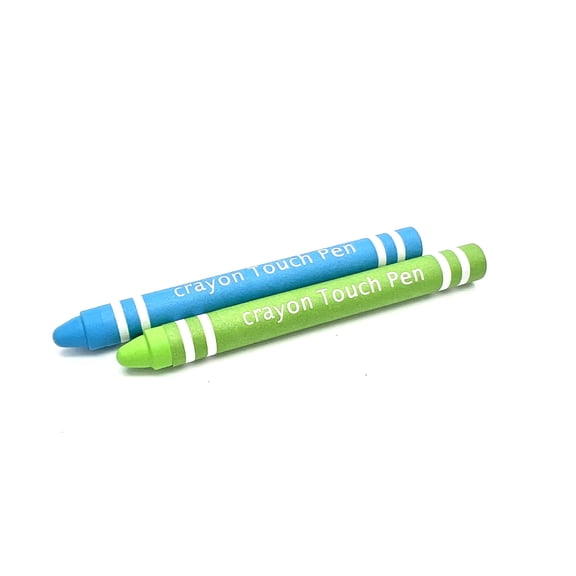 Kids Crayon Stylus for Touch Screen iPhone Android Tablet iPad/Crayon style fun stylus for writing, drawing and gaming (2x Pcs)