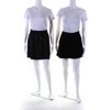 Pre-owned|Splendid Womens Faux Leather Mini Pencil Skirts Black Size 0 M Lot 2