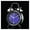 Blue, variant on 4 inches Twin Bell Alarm Clock, Loud Alarm Clock with Backlight for Bedroom, Battery Operated